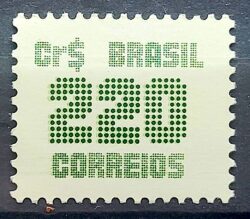 Selo Regular RHM 637 Tipo Cifra CrS 220 1985