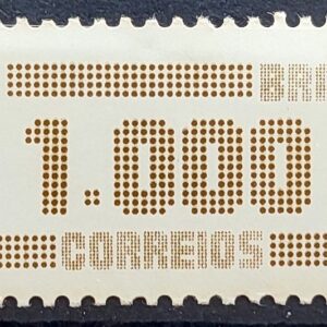 Selo Regular RHM 640 Tipo Cifra CrS 1000 1986