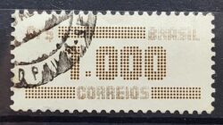 Selo Regular RHM 640 Tipo Cifra CrS 1000 1986 Circulado