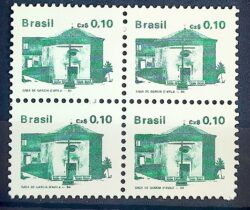 Selo Regular RHM 644 Patrimonio Historico Casa Garcia DAvila 1986 Quadra