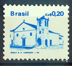 Selo Regular RHM 645 Patrimonio Historico Igreja N S Assuncao 1986