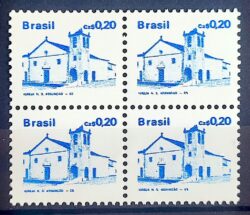 Selo Regular RHM 645 Patrimonio Historico Igreja N S Assuncao 1986 Quadra