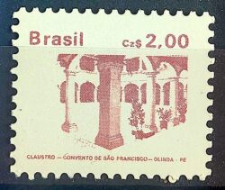 Selo Regular RHM 648 Patrimonio Historico Claustro 1987