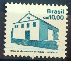 Selo Regular RHM 650 Patrimonio Historico Igreja Sao Lourenco 1987