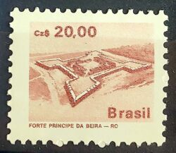 Selo Regular RHM 651 Patrimonio Historico Forte Principe da Beira 1987