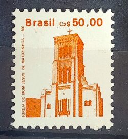 Selo Regular RHM 652 Patrimonio Historico Matozinhos 1987