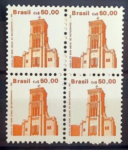 Selo Regular RHM 652a Patrimonio Historico Matozinhos 1987 Quadra