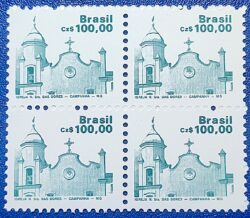 Selo Regular RHM 653 Patrimonio Historico Igreja N S das Dores 1988 Quadra
