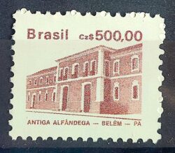 Selo Regular RHM 655 Patrimonio Historico Alfandega Belem 1988