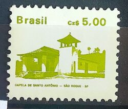 Selo Regular RHM 662 Patrimonio Historico Capela Sao Roque FSF 1988