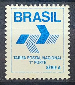 Selo Regular RHM 665 Comprovante de Franqueamento 1988