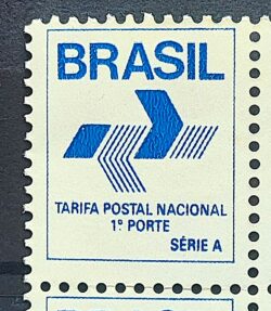 Selo Regular RHM 666 Comprovante de Franqueamento 1988