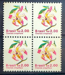 Selo Regular RHM 677 Flora Brasileira CrS 2 1990 Quadra