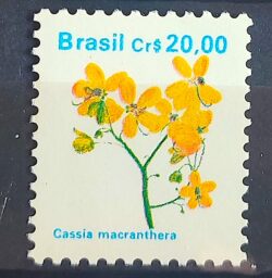 Selo Regular RHM 680 Flora Brasileira CrS 20 1990