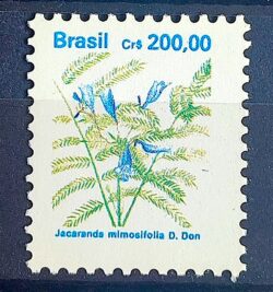 Selo Regular RHM 684 Flora Brasileira CrS 200 1991