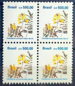 Selo Regular RHM 685 Flora Brasileira CrS 500 1991 Quadra