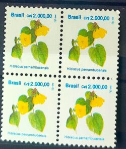 Selo Regular RHM 687a Flora Brasileira CrS 2000 1993 Quadra