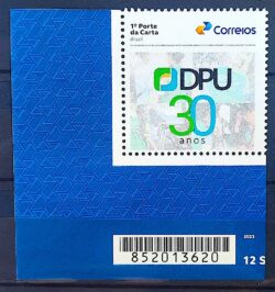 SI 72 Selo Institucional 30 Anos Defensoria Publica da Uniao Direito Justica 2025 Codigo de Barras