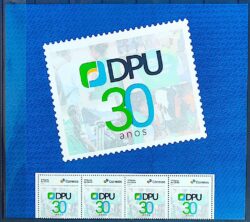 SI 72 Selo Institucional 30 Anos Defensoria Publica da Uniao Direito Justica 2025 Porta-Retrato
