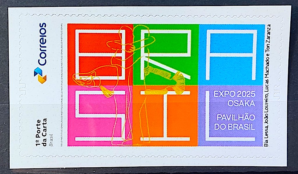 SI 74 Selo Institucional Pavilhao do Brasil na Expo Osaka Japao 2025