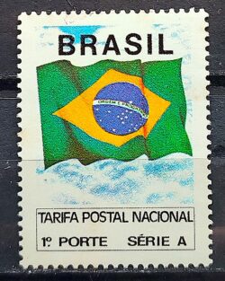 Selo Regular RHM 689 Bandeira Nacional 1991 Circulado