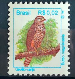 Selo Regular RHM 711 Passaros Urbanos Gaviao RS 0p02 1994