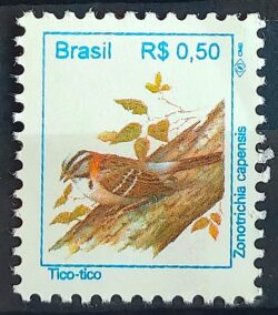 Selo Regular RHM 715 Passaros Urbanos Tico Tico RS 0p50 1994