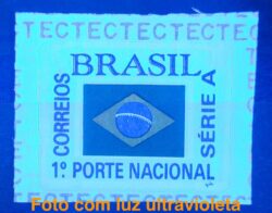 Selo Regular RHM 717 Comprovante de Franqueamento Bandeira 1995