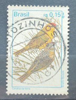 Selo Regular RHM 718 Passaros Urbanos 1995 Circulado