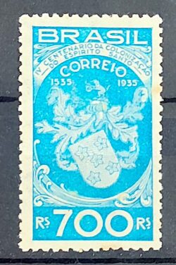 C 101 Selo Centenario da Colonizacao do Espirito Santo Navio Caravela 1935 4