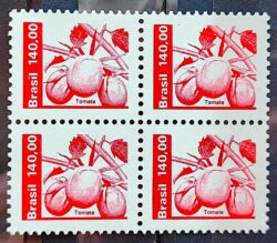 Selo Regular RHM 625 Recursos Economicos Tomate 1982 Quadra