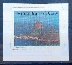 Selo Regular RHM 722 Turismo no Brasil 1996 Pao de Acucar Rio de Janeiro