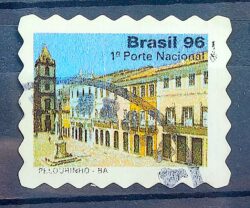 Selo Regular RHM 727 Turismo no Brasil 1997 Pelourinho Bahia Circulado