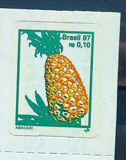 Selo Regular RHM 738 B2 Fruta Abacaxi Perce em Linha 1997
