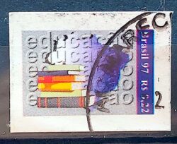 Selo Regular RHM 744 Cidadania 1997 Educacao Circulado 1