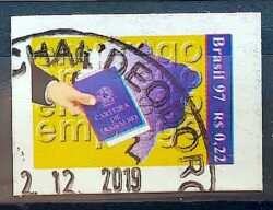 Selo Regular RHM 745 Cidadania 1997 Trabalho Circulado 1