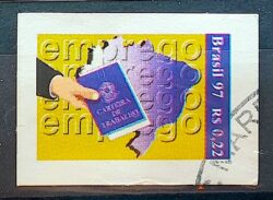 Selo Regular RHM 745 Cidadania 1997 Trabalho Circulado 2