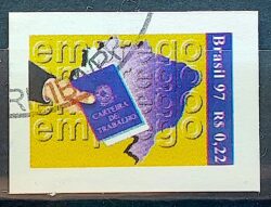 Selo Regular RHM 745 Cidadania 1997 Trabalho Circulado 3
