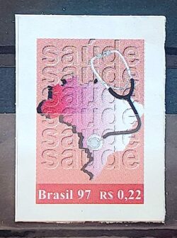 Selo Regular RHM 747 Cidadania Mapa 1997 Saude