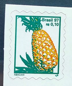 Selo Regular RHM 752 B3 Fruta Abacaxi Perce em Onda 1998