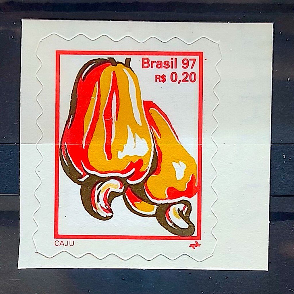 Selo Regular RHM 753 B3 Fruta Caju Perce em Onda 1998