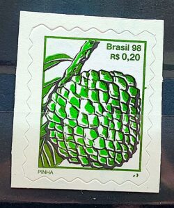 Selo Regular RHM 754 B3 Fruta Pinha Perce em Onda 1998