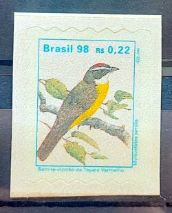 Selo Regular RHM 758 Passaros Urbanos Bem Te Vizinho do Topete Vermelho 1998