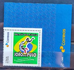 SI 80 Selo Institucional Joao do Pulo Salto em Distancia Atletismo Esporte 2025 Vinheta Correios