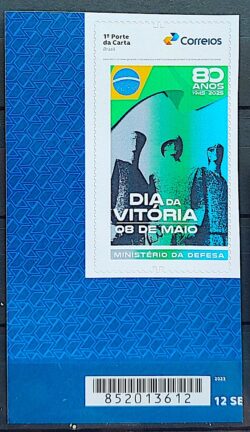 SI 84 Selo Instititucional Dia da Vitoria Ministerio da Defesa Militar Bandeira 2025 Codigo de Barras