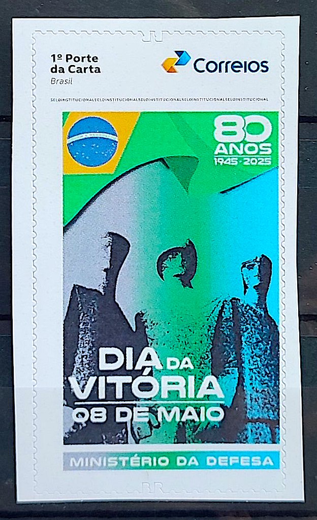 SI 84 Selo Instititucional Dia da Vitoria Ministerio da Defesa Militar Bandeira 2025