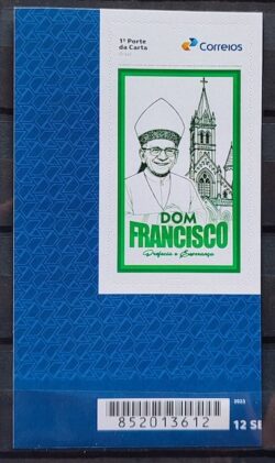SI 86 Selo Institucional Dom Francisco de Austregesilo Religiao Igreja 2025 Codigo de Barras