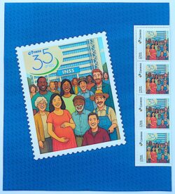 SI 87 Selo Institucional 35 Anos Instituto Nacional de Seguro Social INSS 2025 Porta-retrato