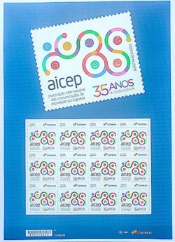 SI 88 Selo Institucional 35 Anos da AICEP Expressao Portuguesa 2025 Folha