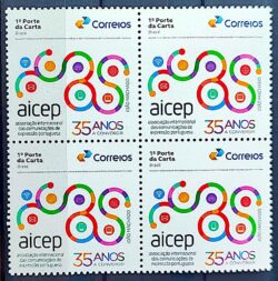 SI 88 Selo Institucional 35 Anos da AICEP Expressao Portuguesa 2025 Quadra